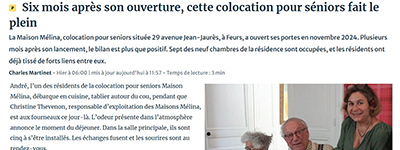 FEURS : Six mois après son ouverture, cette colocation pour séniors fait le plein